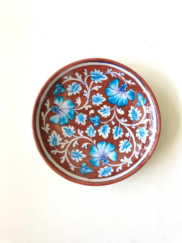 Carmel_Wall_Plate_6"_-_Blue_Pottery_Ceramic_Wall_Plates__For_Home_Decor