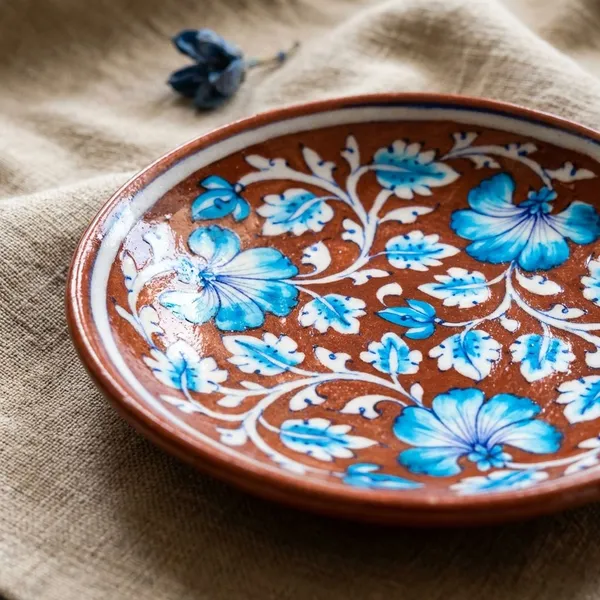 Carmel_Wall_Plate_6"_-_Blue_Pottery_Ceramic_Wall_Plates__For_Home_Decor