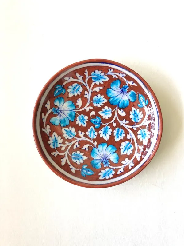 Carmel_Wall_Plate_8"_-_Blue_Pottery_Ceramic_Wall_Plates_For_Home_Decor