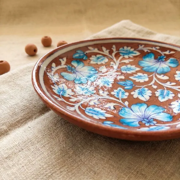 Carmel_Wall_Plate_8"_-_Blue_Pottery_Ceramic_Wall_Plates_For_Home_Decor