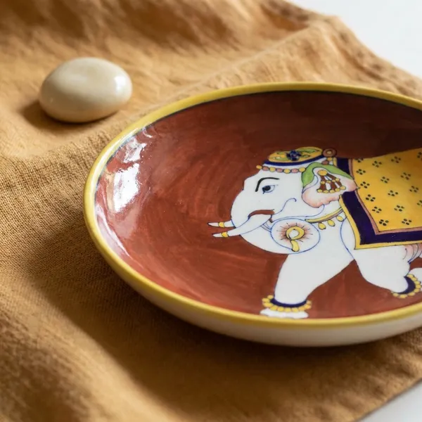 Ele_Wall_Plate_10”_-_Blue_Pottery_Ceramic_Wall_Plates__For_Home_Decor