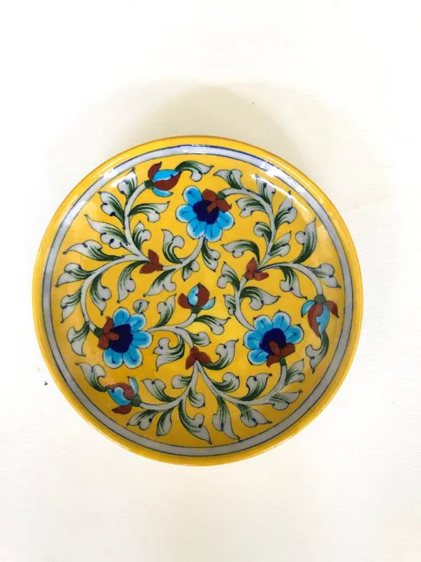 Yellow_Bells_Wall_Plate_-_Blue_Pottery_Ceramic_Wall_Plates_For_Home_Decor