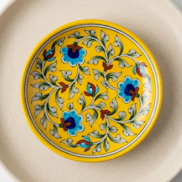 Yellow_Bells_Wall_Plate_-_Blue_Pottery_Ceramic_Wall_Plates_For_Home_Decor