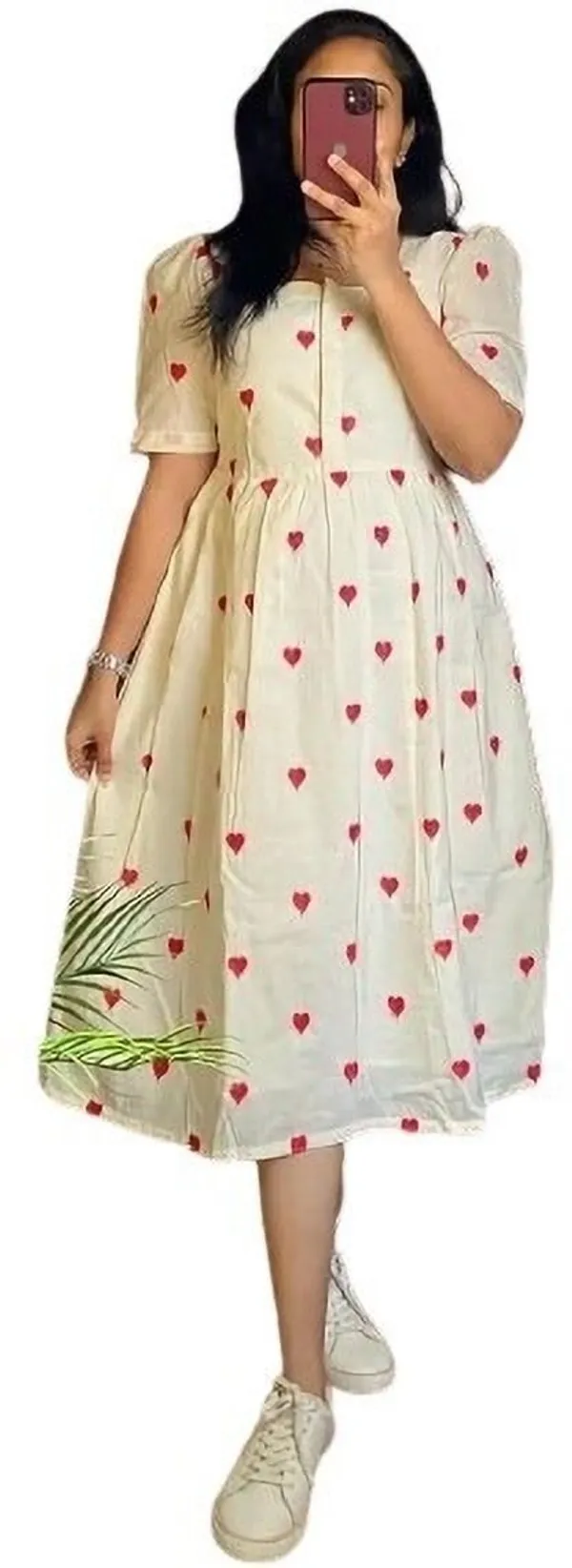 White_Cotton_Blend_Printed_Regular_Anarkali_For_Women