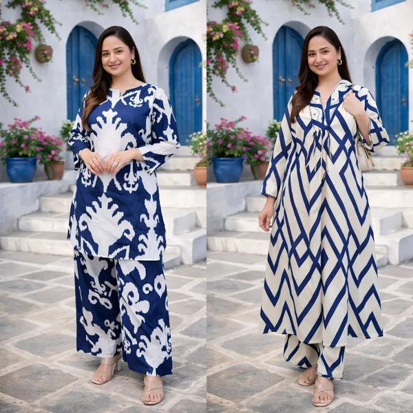 Green_and_Blue_Viscose_Rayon_Printed_Regular_Kurta_Set_and_Night_Suit_Set_For_Women