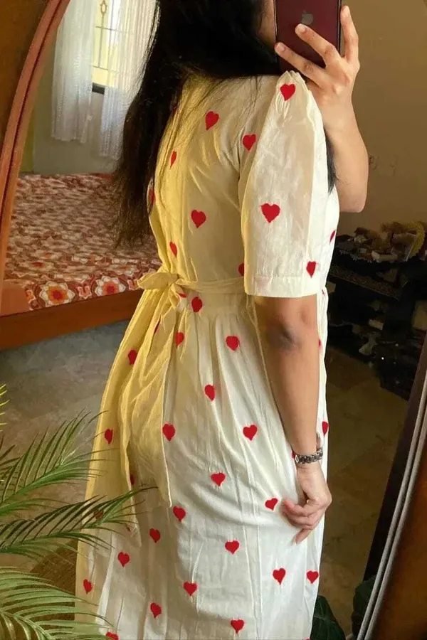 White_And_Red_Viscose_Rayon_Printed_Regular_Gown_For_Women