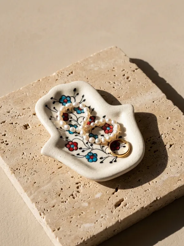 Multicolor_Premium_Hamsa_Blue_Pottery_Multi_Purpose_Small_Plate
