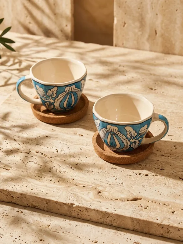 Multicolor_Premium_Neel_Vatika_Handcrafted_Blue_Pottery_Mug_Set_Of_2