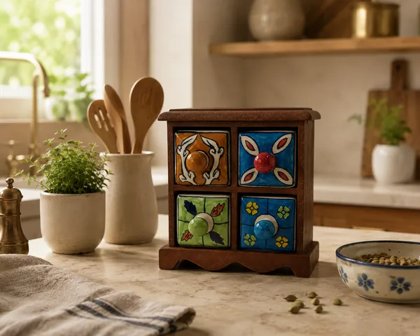 Multicolor_Premium_Aahar_Ceramic_Spice_Chest_4_Drawers