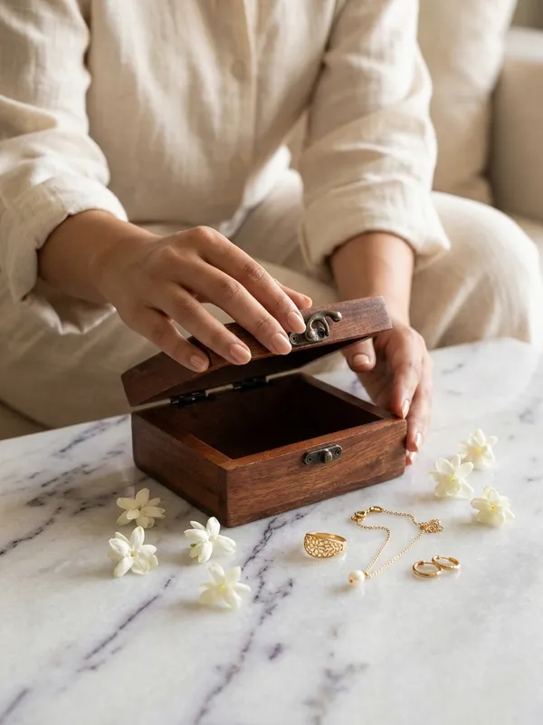 Wooden_Blue_Pottery_Keepsake_Box