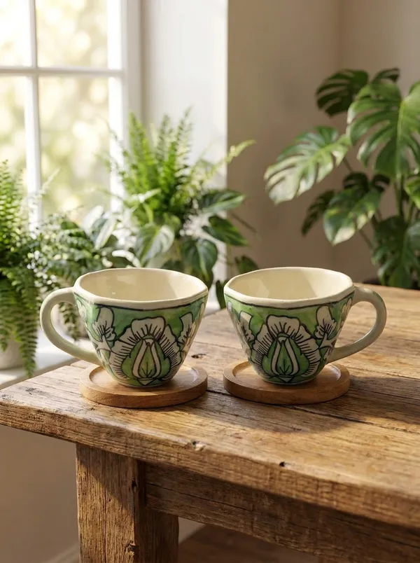 Multicolor_Premium_Verdant_Bloom_Blue_Pottery_Mug_Set_Of_2