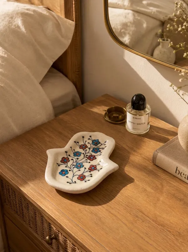 Multicolor_Premium_Hamsa_Blue_Pottery_Multi_Purpose_Small_Plate
