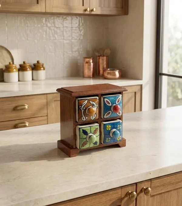Multicolor_Premium_Aahar_Ceramic_Spice_Chest_4_Drawers