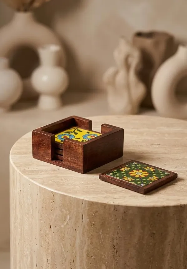 Wooden_Coaster_Set_With_Ceramic_Tile_Inlay