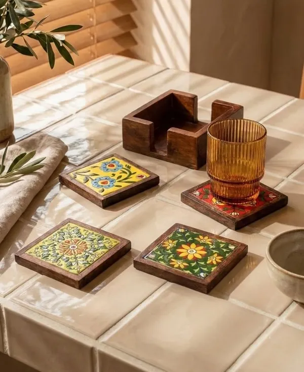 Wooden_Coaster_Set_With_Ceramic_Tile_Inlay