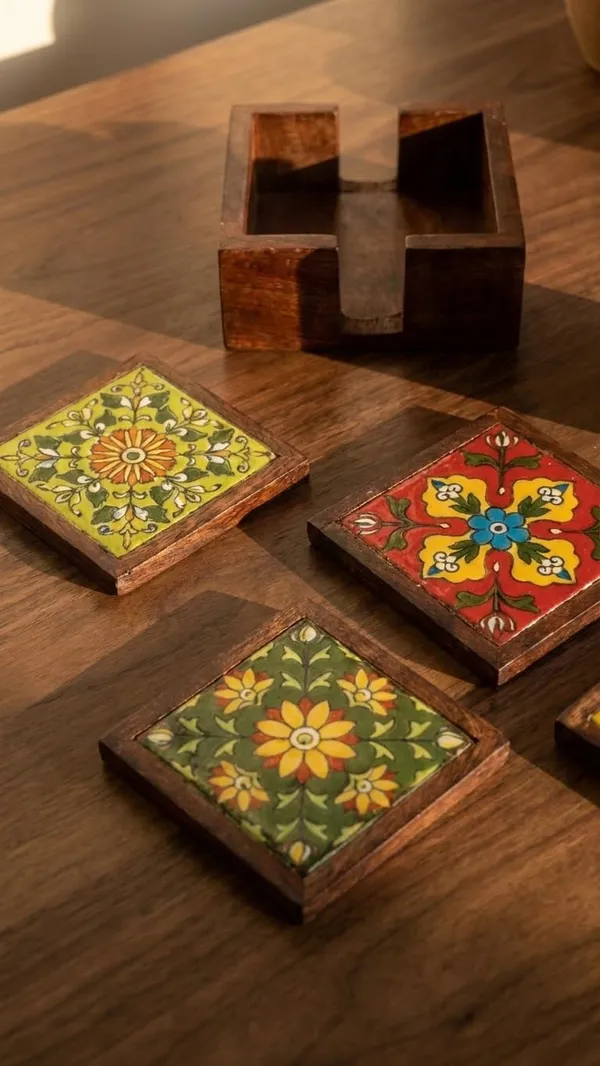 Wooden_Coaster_Set_With_Ceramic_Tile_Inlay