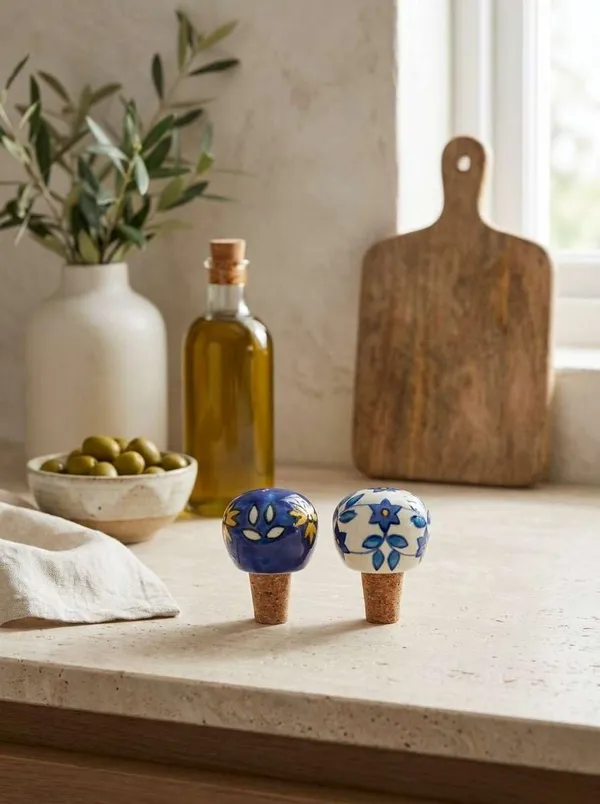 Blue_Pottery_Ceramic_Bottle_Stopper