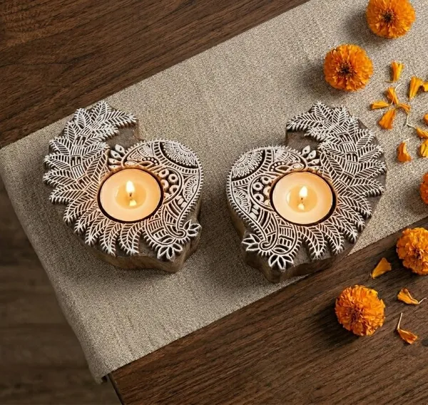 Wooden_Peacock_Tealight_Candle_Holder