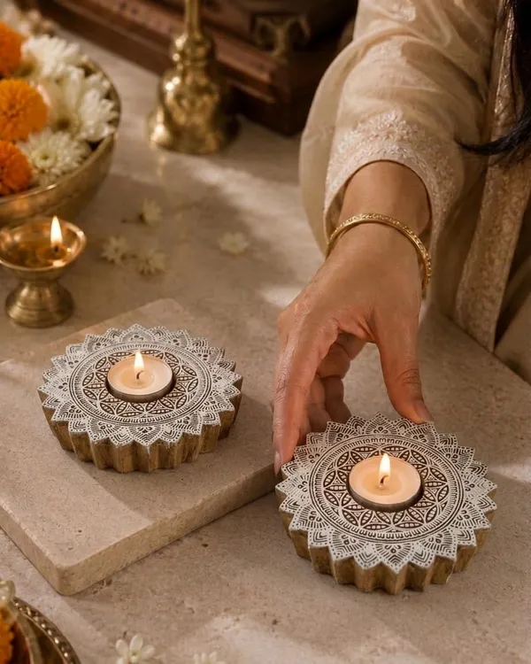 Wooden_Lotus_Tealight_Candle_Holder