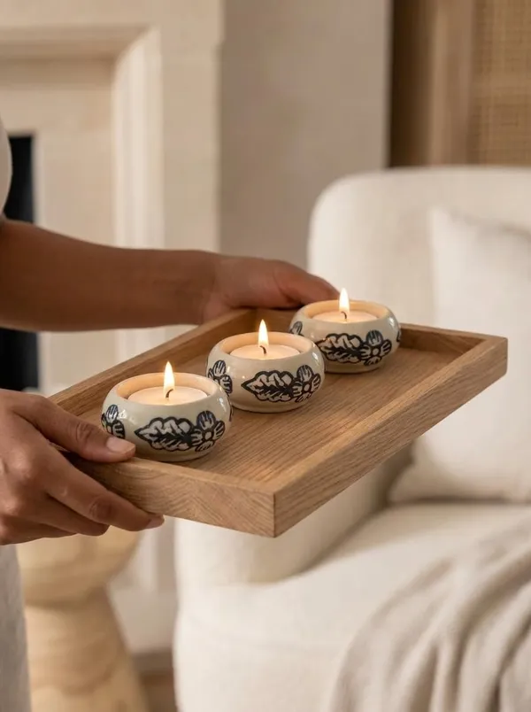 Blue_Pottery_Tealight_Candle_Holder