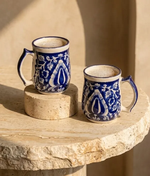 Multicolor_Premium_Neel_Kusum_Blue_Pottery_Mug_Set_Of_2