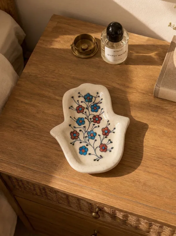Multicolor_Premium_Hamsa_Blue_Pottery_Multi_Purpose_Small_Plate