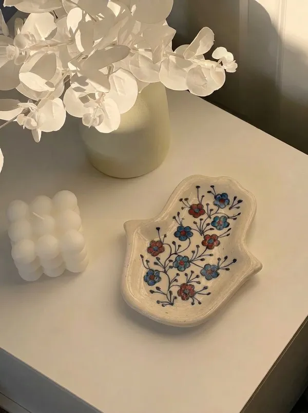 Multicolor_Premium_Hamsa_Blue_Pottery_Multi_Purpose_Small_Plate