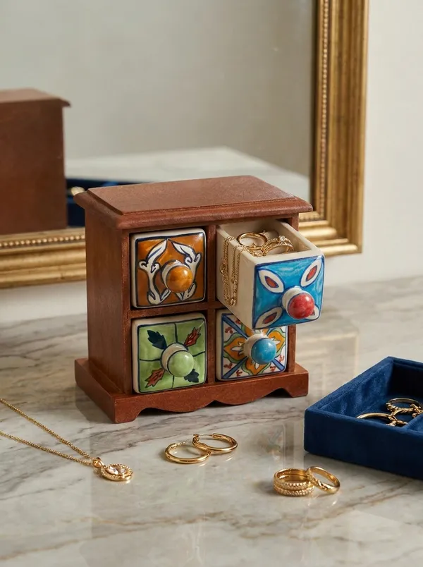 Multicolor_Premium_Aahar_Ceramic_Spice_Chest_4_Drawers