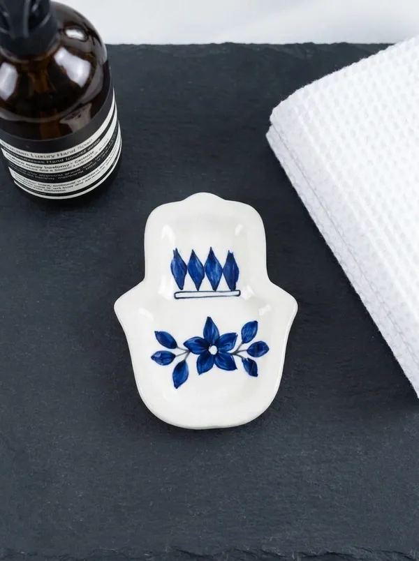 Multicolor_Premium_Hamsa_Blue_Pottery_Multi_Purpose_Plate
