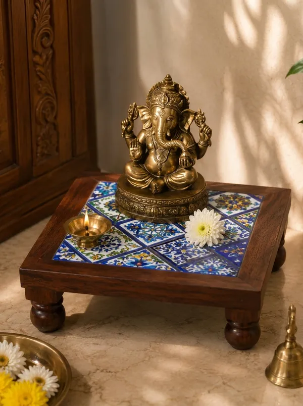 Multicolor_Premium_Vara_Blue_Pottery_Stool_(Large)