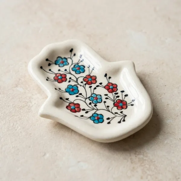 Multicolor_Premium_Hamsa_Blue_Pottery_Multi_Purpose_Small_Plate