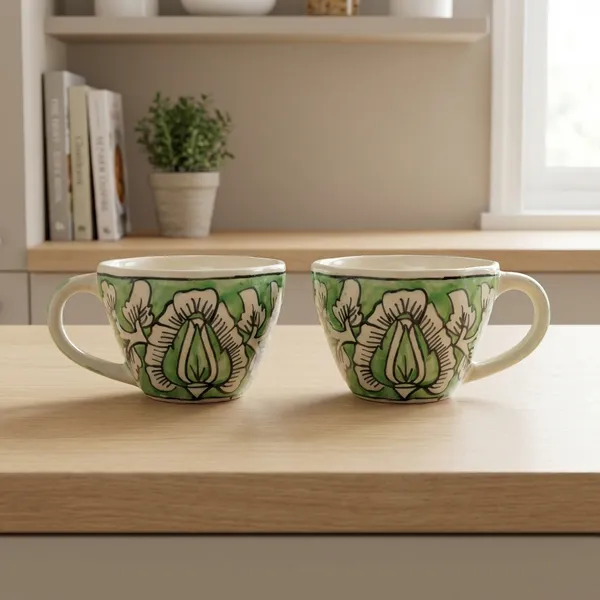 Multicolor_Premium_Verdant_Bloom_Blue_Pottery_Mug_Set_Of_2