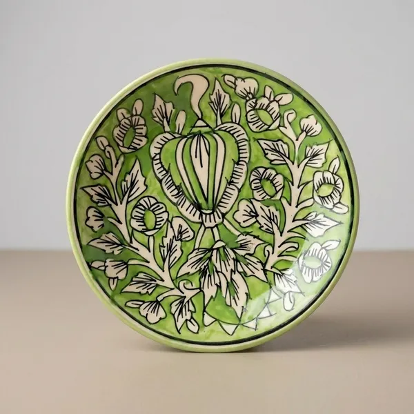Lime_Green_And_White_Premium_Ina_Blue_Pottery_Plate
