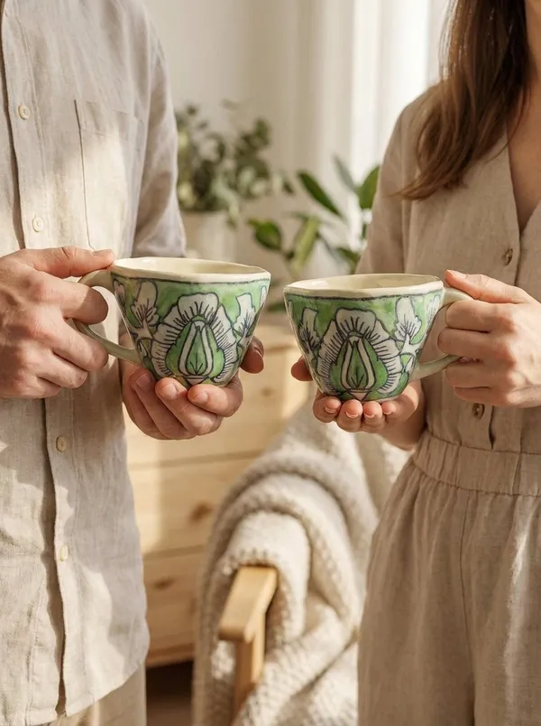 Multicolor_Premium_Verdant_Bloom_Blue_Pottery_Mug_Set_Of_2
