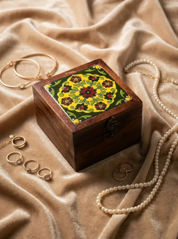 Wooden_Blue_Pottery_Storage_Box