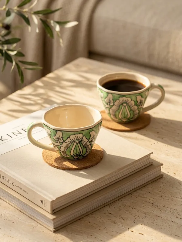 Multicolor_Premium_Verdant_Bloom_Blue_Pottery_Mug_Set_Of_2