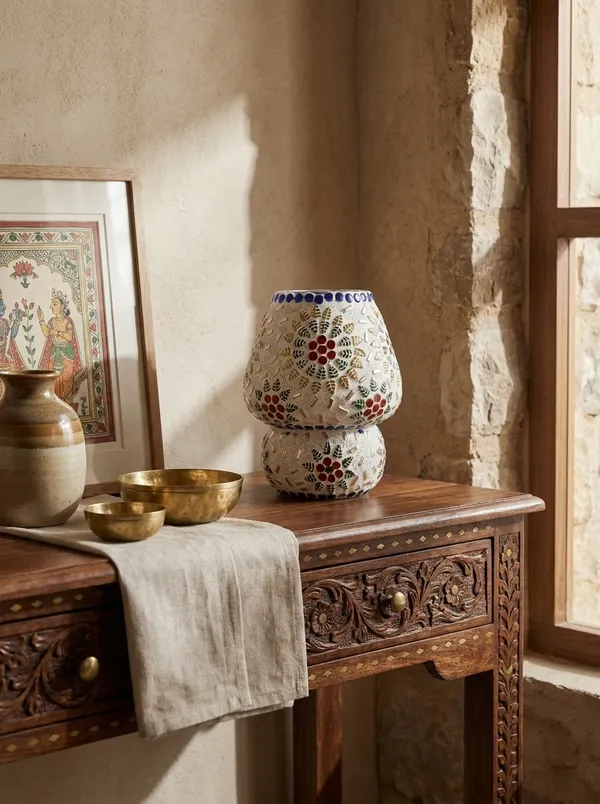 Multicolor_Premium_Aftab_Mosaic_Glass_Table_Lamp