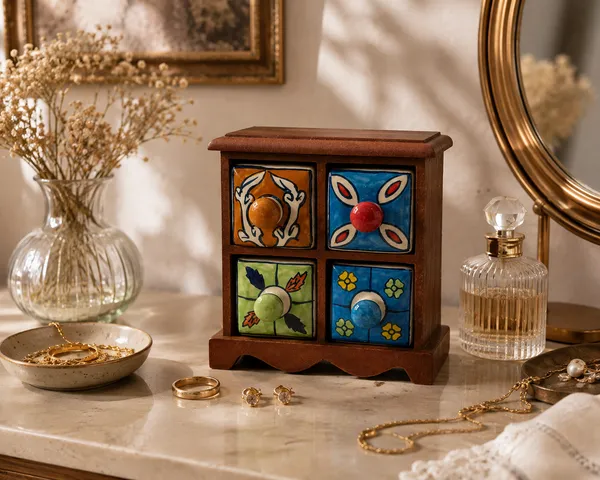 Multicolor_Premium_Aahar_Ceramic_Spice_Chest_4_Drawers