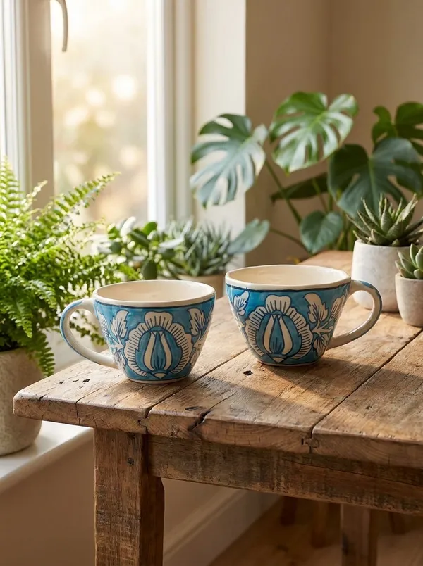 Multicolor_Premium_Neel_Vatika_Handcrafted_Blue_Pottery_Mug_Set_Of_2