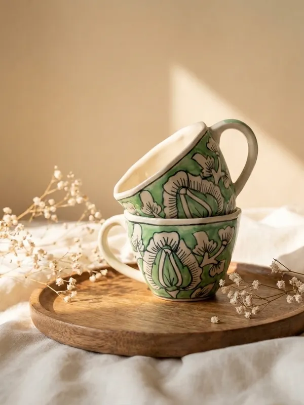 Multicolor_Premium_Verdant_Bloom_Blue_Pottery_Mug_Set_Of_2