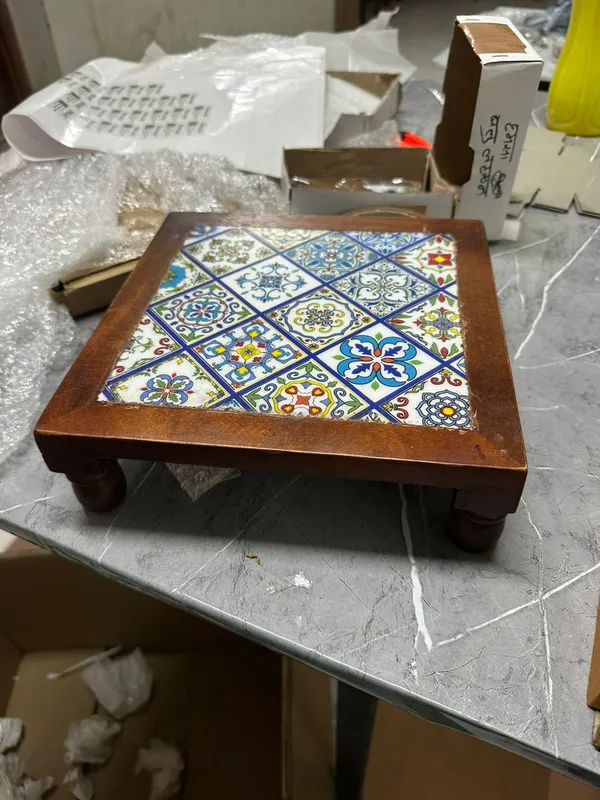 Multicolor_Premium_Aaya_Blue_Pottery_Stool_(Medium)