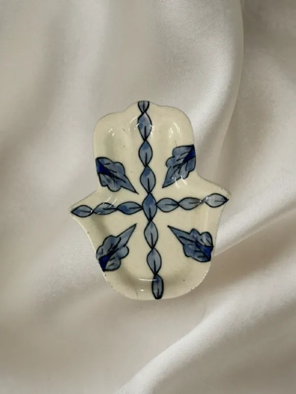 Multicolor_Premium_Hamsa_Blue_Pottery_Multi_Purpose_Small_Plate
