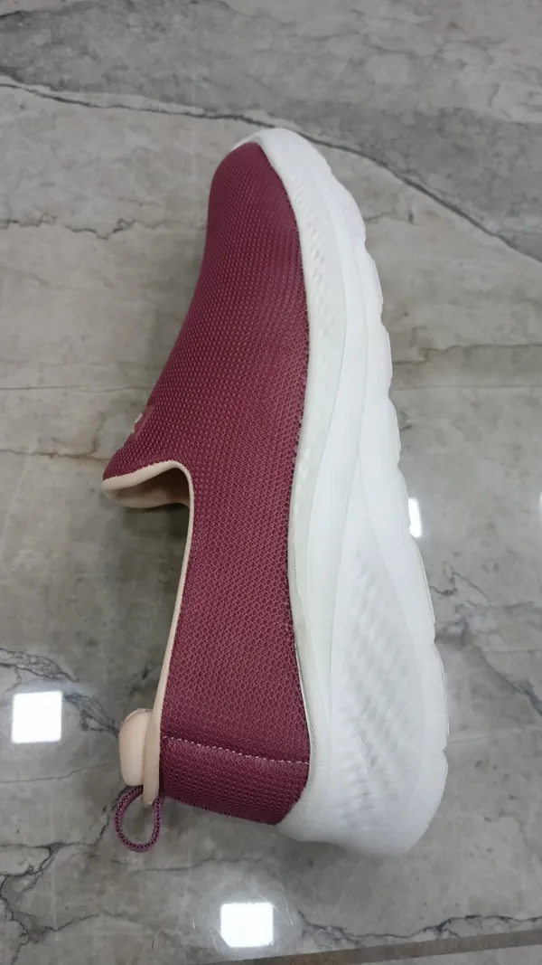 Maroon_Mesh_And_Synthetic_Slip_On_Shoes_For_Women