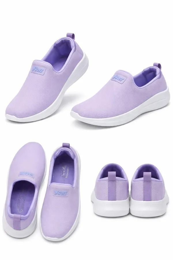 Lavender_Mesh_And_Synthetic_Slip_On_Sneakers_For_Women