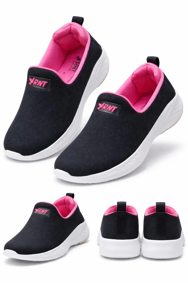 Black_Mesh_And_Synthetic_Slip_On_For_Women