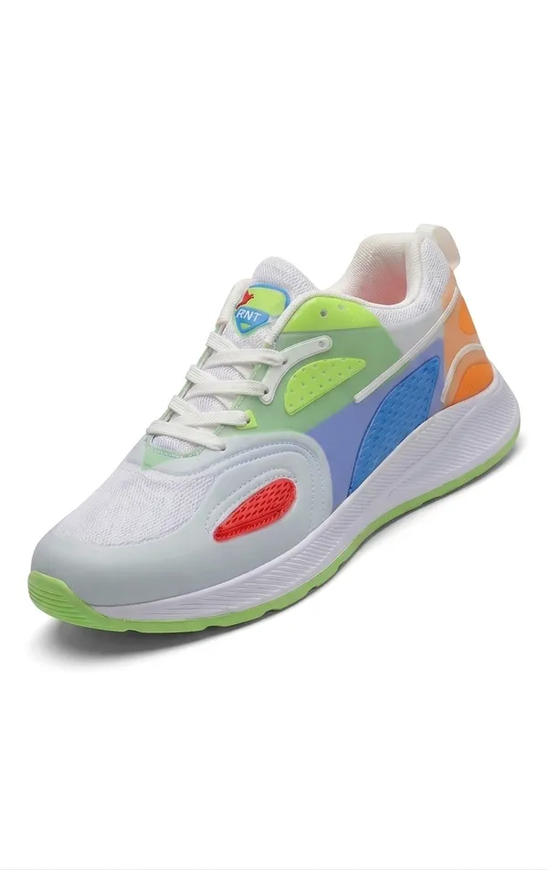 White_Mesh_And_Synthetic_Running_Shoes_For_Unisex