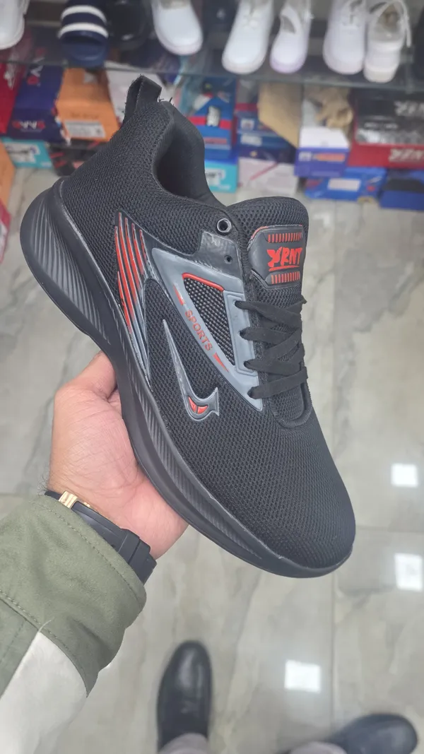 Charcoal_Grey_Mesh_And_Synthetic_Running_Shoes_For_Men