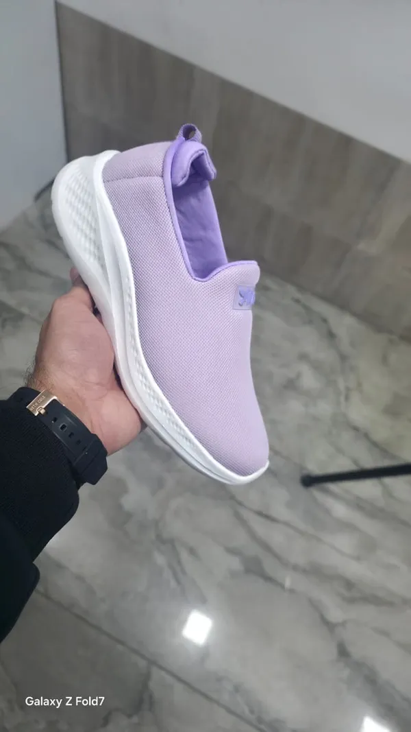 Lavender_Mesh_And_Synthetic_Slip_On_Sneakers_For_Women