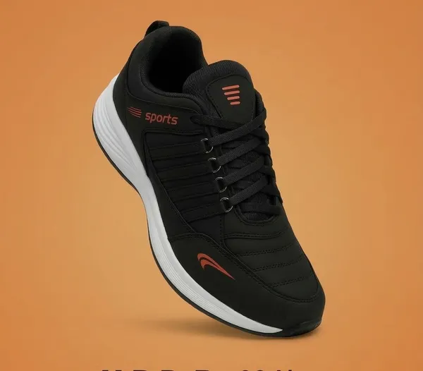 Grey_Mesh_And_Synthetic_Running_Shoes_For_Men