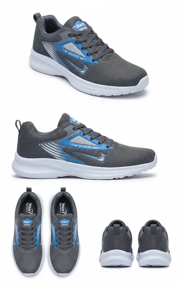 Charcoal_Grey_And_White_Mesh_And_Synthetic_Shoes_For_Men_Pack_Of_2